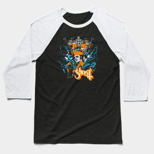 Ghost Retro Orange Baseball T-Shirt